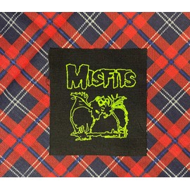 Misfits "Bat" DIY Patch- Punk Crust Black Flag Off Leftover Crack