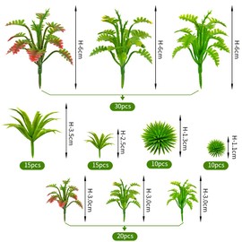 100pcs Model Trees Miniature Plants Fairy Garden Trees Scenery Landscape Artificial Wargame Trees Model Railroad Scenery Diorama Supplies