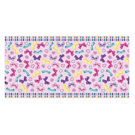 Asahi Koyo Ribbon Pattern Leisure Sheet, L Size, Approx. 35.4 x 70.9 inches (90 x 180 cm)