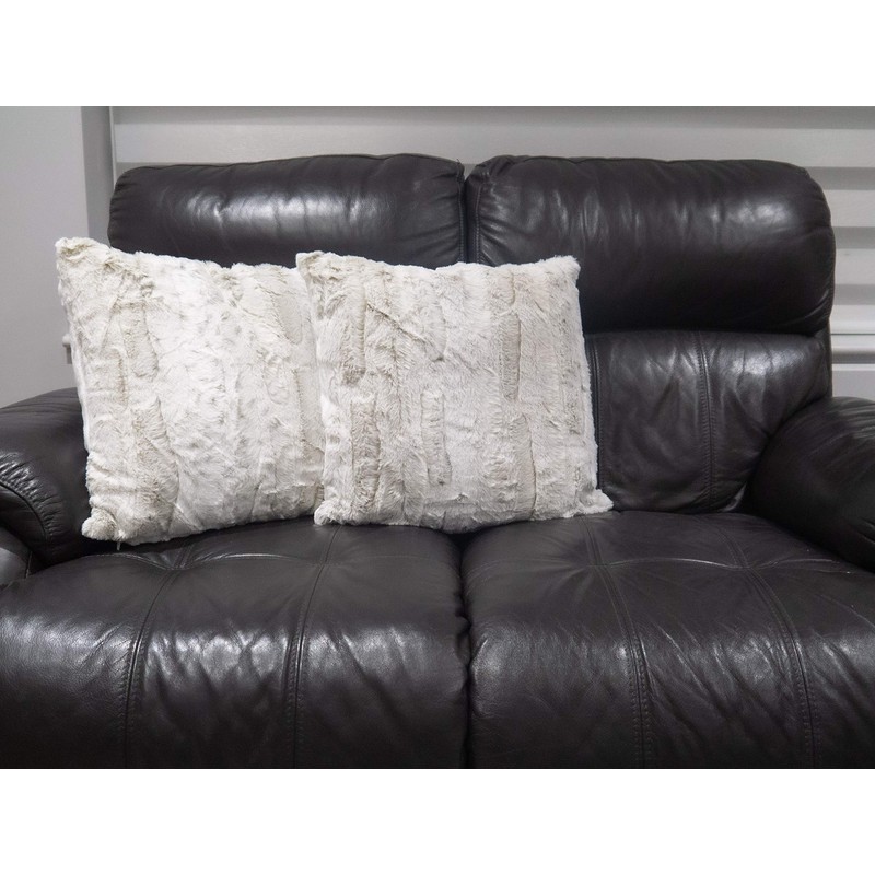 Lex's Linens Pack of 2 Opulence Premium Faux Fur Cushion