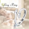 INFUSEU Hug Ring for Daughter Gifts from Mom Father Love