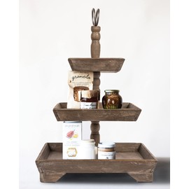 Creative Co-Op Decorative 3 Tier Tray