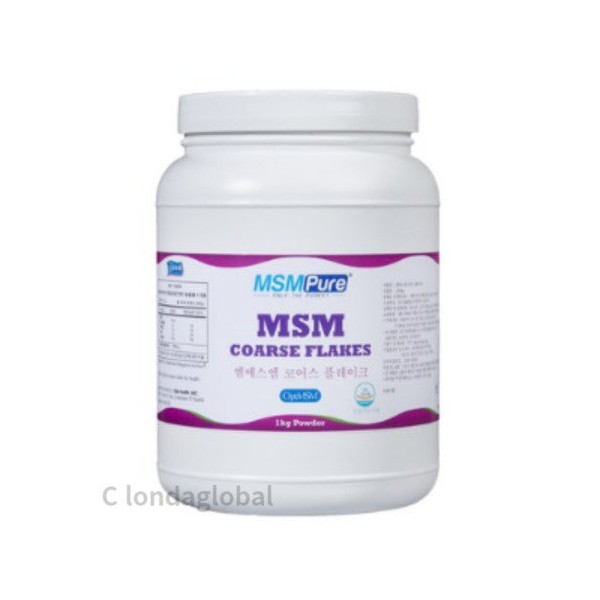 MSM Pure MSM dietary sulfur core flake powder 1kg / 엠에스엠퓨어 MSM 식이유황 코어스플레이크 분말 1kg