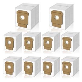 Q0520 Dust Bags Compatible with iRobot Roomba Essential Vac 2 robot + AutoEmpty Dock (Q0520) Replacement Vacuum Auto-Empty Dust Bin Bags (10PCS BAGS)