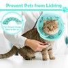 Kinwodon Green Cat Cone Collar Soft, Adjustable Cat Recovery Collar