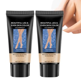 Dulele Leg and Body Makeup Foundation, Waterproof Leg & Body Tattoo Scar Cover up, Body Coverage Tattoo Concealer, No Transfer, Covers Varicose Veins for All Skin Tones (Medium Glow, M)