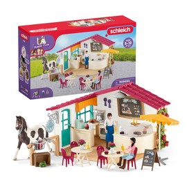 Schleich Horse Club - Rider Café, 97 Piece Playset with 1 x Horses, Collectible Animal Toys and Horse Riding Figurines for Children Ages 5+