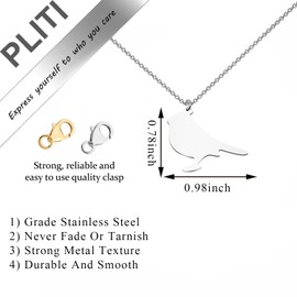 PLITI Memorial Gift Sympathy Gift Bereavement Gift Remembrance Gift Condolence Gift Robin Bird Necklace For Loss Of Loved One (Robins bird necCA)