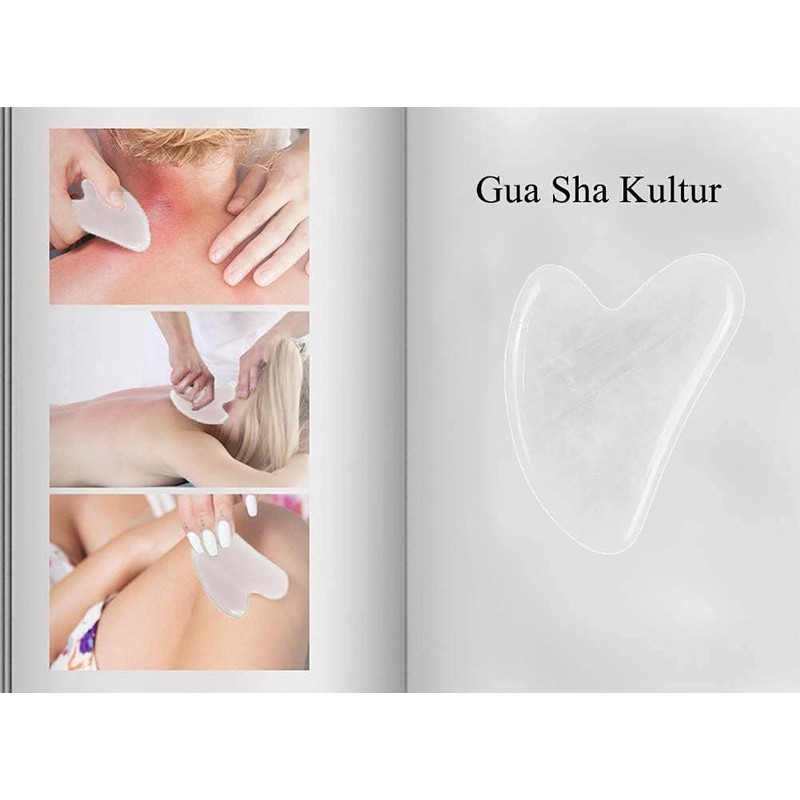Gua Sha Stone Heart Shape - Guasha Face Massage for