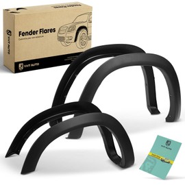 YHTAUTO OE Factory Style Fender Flares w/Hardware Kit Replacement for Dodge Ram 1500 2019-2023 (Not Fit Classic & Rebel Model), Matte Black Wheel Flare Cover Protector, Set of 4, Front & Rear