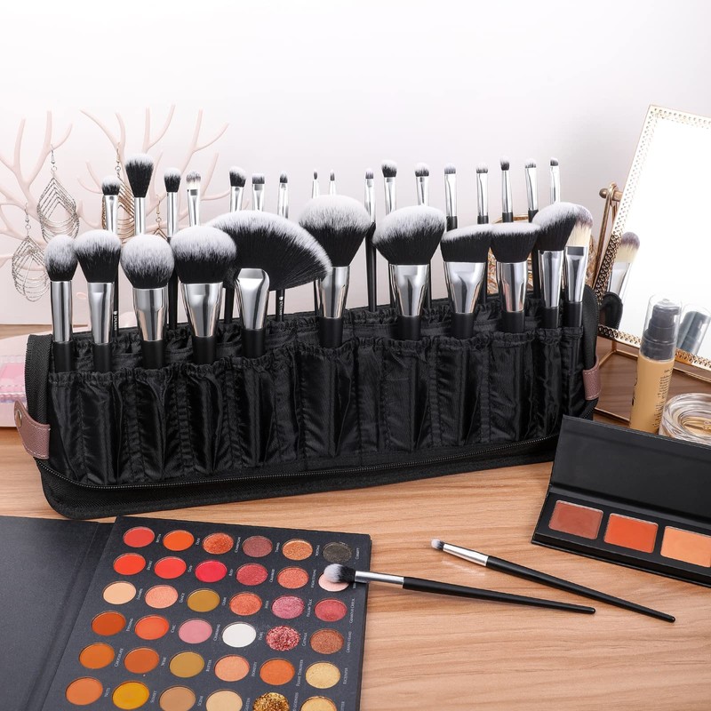 DUcare Makeup Brushes Organiser Bag Portable Cosmetic Case for Travel,