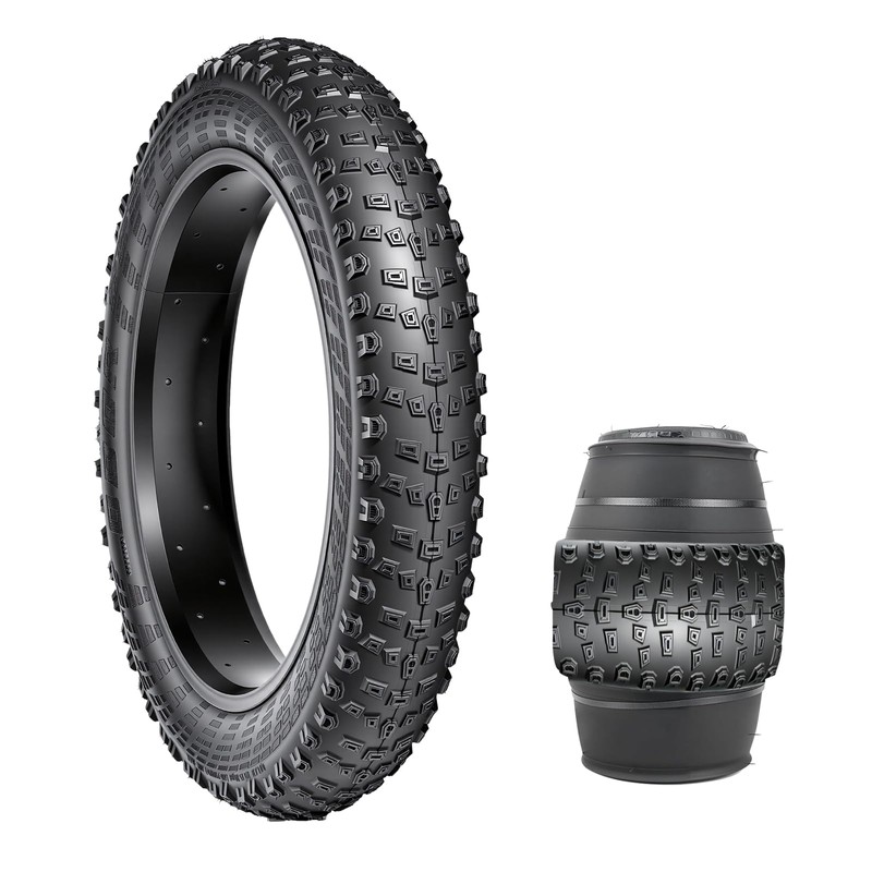 NEZHA 2-Pack 26x4.0 Fat Tires 60 TPI for E-Bike/MTB, Aramid