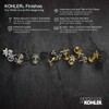 Kohler K-975-2MB Stillness Wall Mount Holder, Vibrant Brushed Moderne Brass