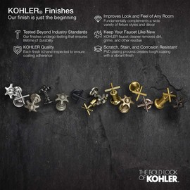 Kohler K-975-2MB Stillness Wall Mount Holder, Vibrant Brushed Moderne Brass