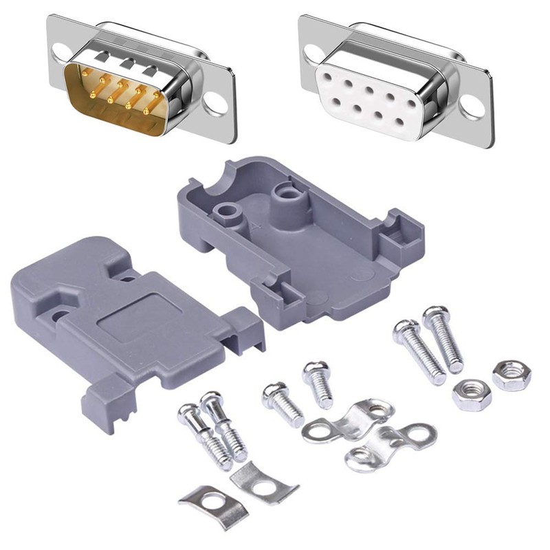 ANMBEST DB9 Solder Connector, 9PIN RS232 Terminal Adapter Breakout Board