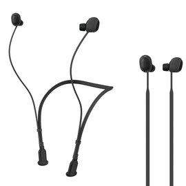 Compatible for Sony WF-1000XM6 Strap, Skin-Friendly Silicone Sports Neckband Strap, Wireless Headphone Anti-Lost Cord,Black