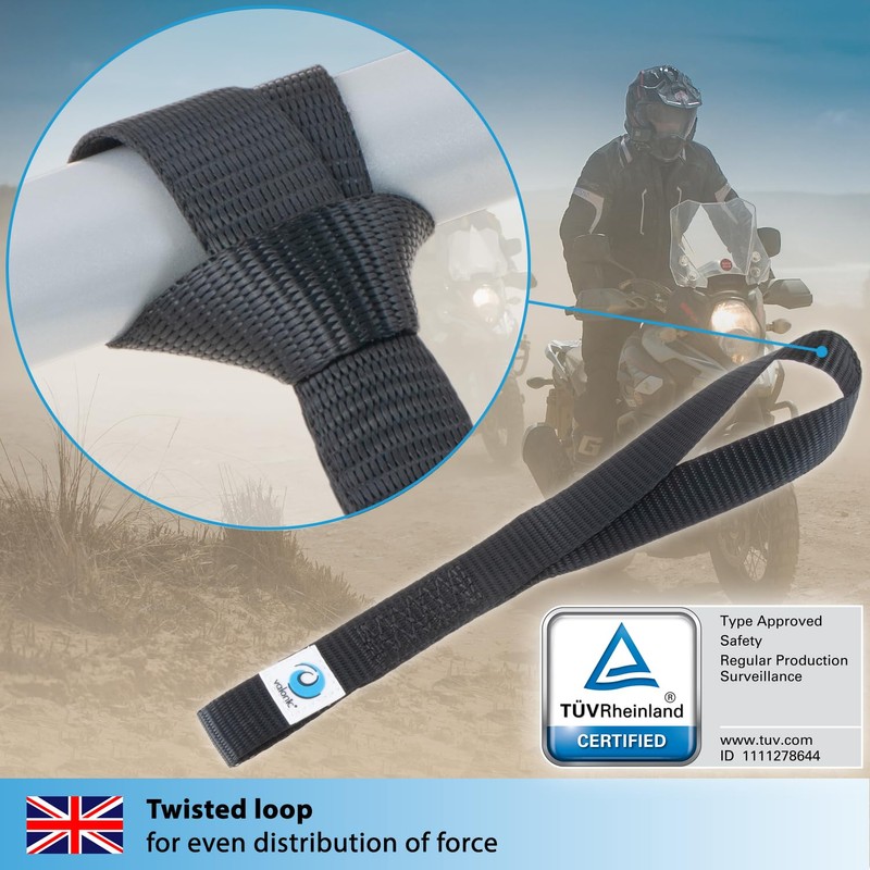 valonic FALCON - 4x soft loop tie down straps, 30cm,