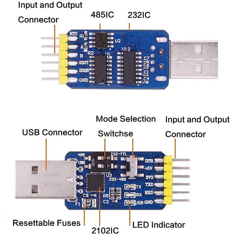 WITMOTION USB UART 6 in 1 USB Serial Converter Multi-Function