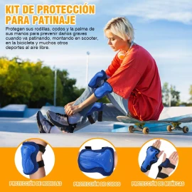 Trixter Kit De Protecciones Con Rodilleras Codilleras Muñequeras 6pz