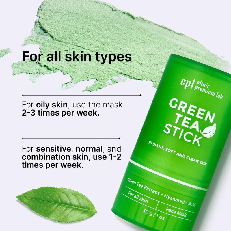 WONDER FAMILY Green Tea Mask Stick - Pore Cleaner Green