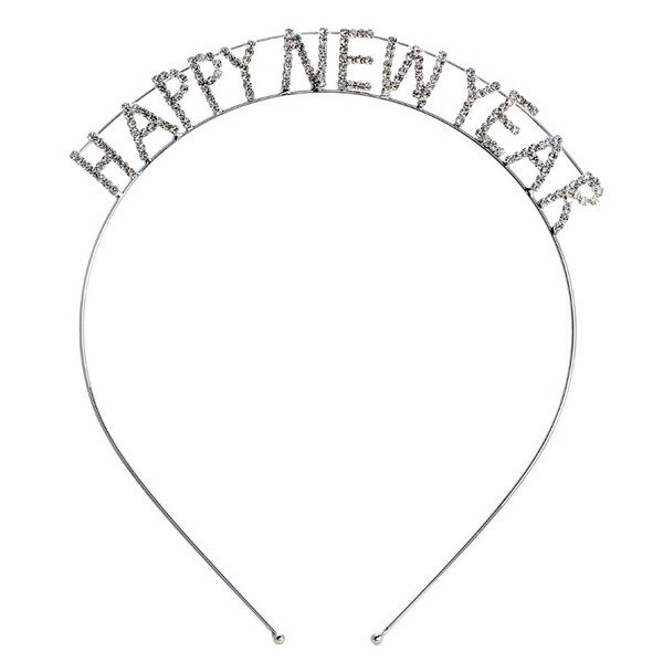 Rosemarie Collections Women's New Year's Headband With Sparkly Crystal Rhinestones