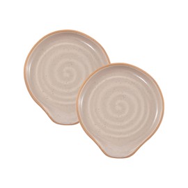 Bico Light Beige Spoon Rest Set, Set of 2, Microwave and Dishwasher Safe, for Kitchen Counter, Stove Top, Coffee Table