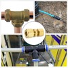 uxcell 5Pcs Brass Compression Tube Fitting, 6mm Tube OD Connector,