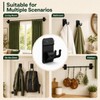 No Drill Curtain Rod Brackets, 8-Pack Adhesive Hooks with Invisible