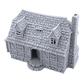Perfectly Normal House by Printable Scenery, 3D Printed Tabletop RPG Scenery and Wargame Terrain 28mm Miniatures