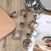 24 Piece Mini Cookie Cutter Set with Box, Stainless Steel