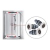 Qikuver Shower Cubicle Rollers, Sliding Door Rollers, Replacement Parts, Shower