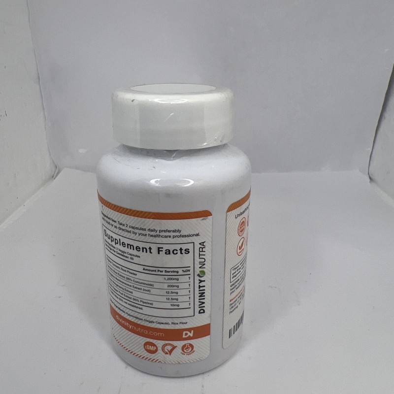 Divinity Nutra C3 Complex Turmeric Curcumin, 1400mg/Serving