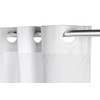 Croydex Hookless Textile White Shower Curtain, No Curtain Rings Required,