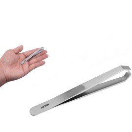 Professional Eyebrow Tweezers, High Quality Stainless Steel Tip, Non-Slip Hair Removal, Precision Tweezers, Eyelash Hair Removal, Upgraded Tip (Gold Yellow)