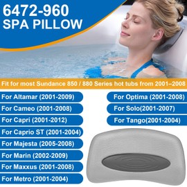 Replace for 6472-960 Spa Pillow, Fit for Sundance 850 and 880 Series (2001-2008) Hot Tubs & Swim Spas Pillow (2 Pack)