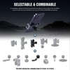 KAPARNER Motorcycle Phone Clip Kit, for 8-10mm Screw/Mirror Install, Anti-Theft