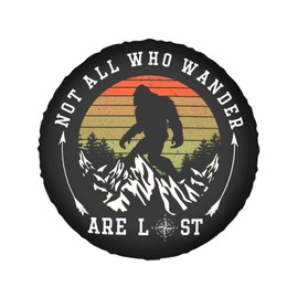 Not All Those Who Wander are Lost Spare Tire Cover 16 Inch Wheel Protector for Truck SUV Trailer Camping Rv Tire Covers
