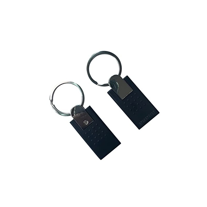 125khz RFID Access Key Fob Black color Metal (5)