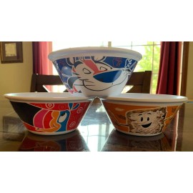 Kellogg's Cereal Bowls Set of 3 Tony the Tiger Frosted Mini Wheat Toucan Sam