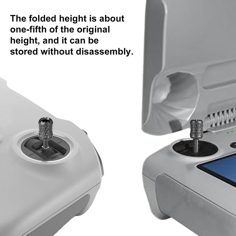 BOXOB 2pcs Retractable Joysticks for DJI RC/RC2/RC PRO 2, Silver