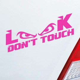 Car Sticker Look Don't Touch Bad Eyes Evil Eye Monster Car Motorcycle Sticker Dub OEM JDM