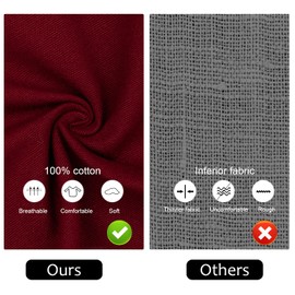 LessMo Apron, BBQ Apron and Cooking Apron in Professional Quality with Adjustable Neck Strap and Two Pockets, 100% Cotton, 70 x 85 cm