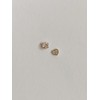 14k daily cubic shape piercing 2 types of earrings thickness