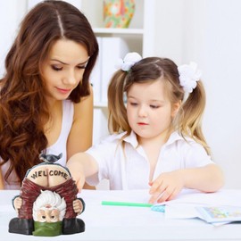 XFLYP Welcome Garden Gnome Statue Waterproof Sun Protection Garden Decoration Gnome for Lawn, Yard, Balcony, Porch, Patio