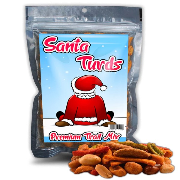 Santa Turds Gourmet Trail Mix - Premium Snack Munch for