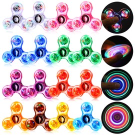 Gigilli Fidget Spinners 16 Pcs, Kids Party Favors, LED Light Up Bulk Fidget Spinners Kids 4-12 Goodie Bag Stuffers Glow in The Dark Party Supplies Birthday 3+ Gifts