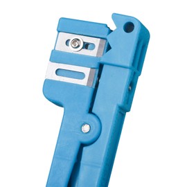 Xunsomten-2PC Fiber Optic Cutter Tool 45-163 Coax Cable Stripper Fiber Optical Buffer Tube Jacket Stripper Coaxial Cable Crimper Universal Wire Stripper