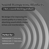 HOMBYS Large Sound Dampening Blanket, 96" x 80" Sound Absorbing