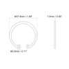 sourcing map 10Pcs 35mm Internal Retaining Ring Circlip, 304 Stainless