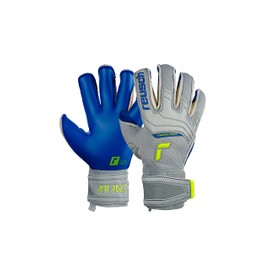 Reusch Attrakt Gold X Evolution Cut Finger Support Unisex Goalkeeper Gloves with Outseam Cut and Grip Gold X Covering, Suitable for All Pitch Surfaces